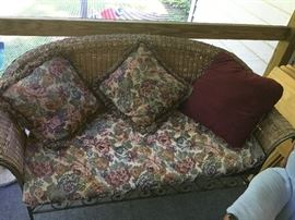 Wicker Patio Love Seat!