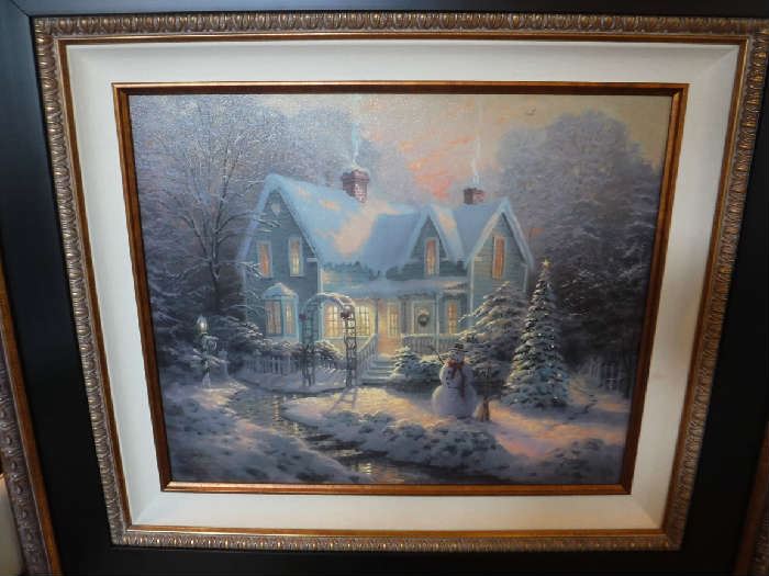 We are asking $1,800 which is lower than the Kinkade group advised us to ask for. Be advised...We will NOT be going to 1/2 price on Saturday on this item.