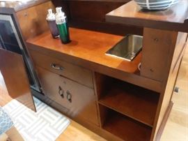 Back of bar, fridge is not included