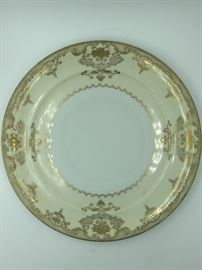 Ivory Coast Hand Painted Japanese Gold Dinner Plate "Prince Royal"