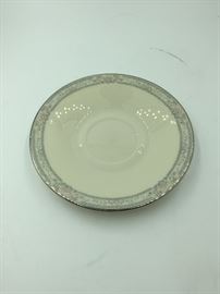 Cosmopolitan Collection Lenox "Charleston" Silver Trimmed Saucer