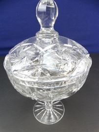 Crystal Basket Vase