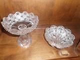 Cut glass and leaded glass crystal