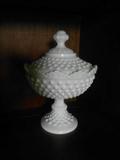 Fenton Candy dish also lots more Fenton things blue slag chicken on nest