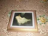 1920 framed art signed Pacaer A Light From Above Mother and Child Morris and Benedian