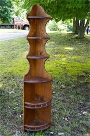 Decorative Pine Corner Shelf
