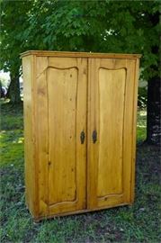 Pine Two Door Wardrobe Cabinet