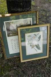 Two Framed Decorative Objects
