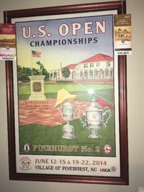 Golf Framed Art U.S. Open June 2014 Official USGA Poster
