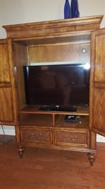 Samsung TV and Armoire