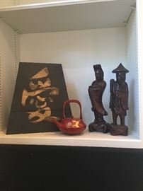 Teapot, Figurines, Small Chest