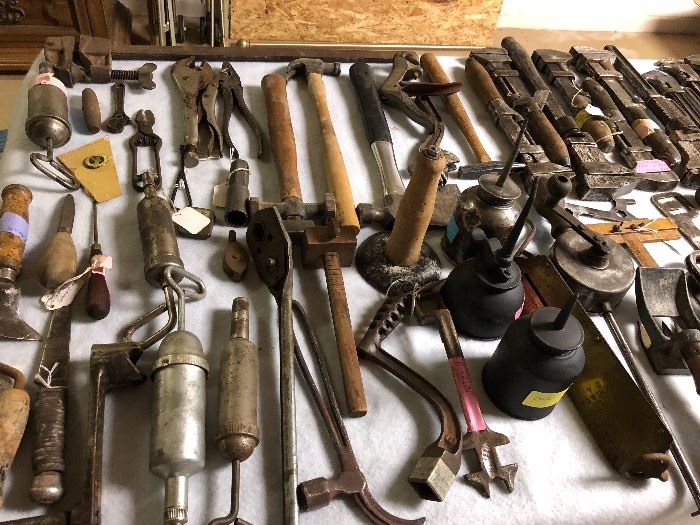 Large Assortment of Antique Tools