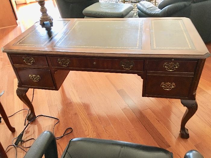 Mt Airy leather top desk