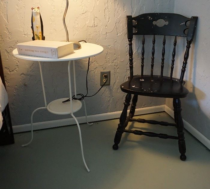 Another cafe style table and painted side chair