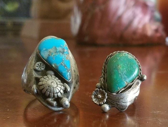 Native American silver rings