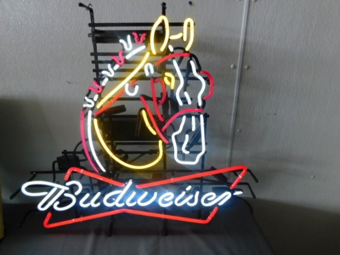 Budweiser Horse Neon
