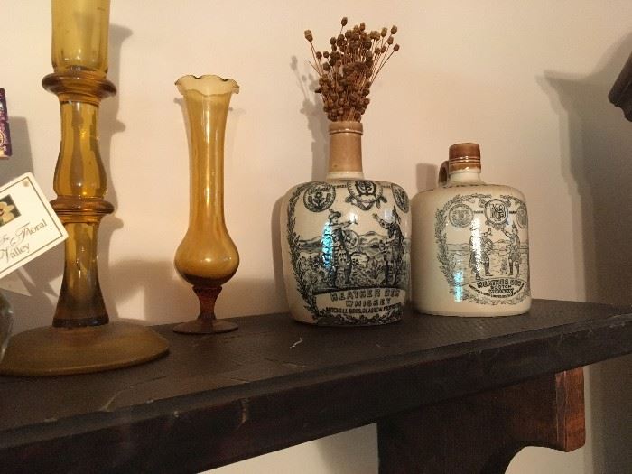 some of the many accents -- the stoneware are old whiskey jugs