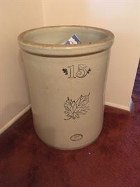Owners are deciding on this 15-gallon stoneware crock -- I love it!  Hoping they decide to keep it in sale.