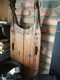 I love this old wood sled