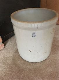 this 5-gallon stoneware crock is up for grabs