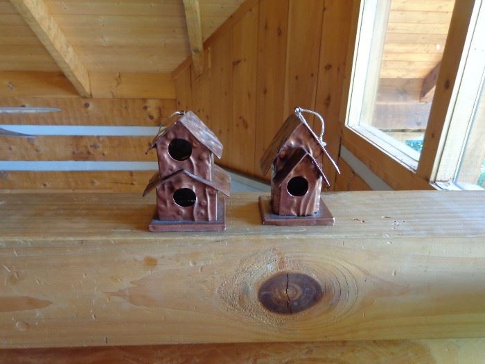 Copper Bird Houses