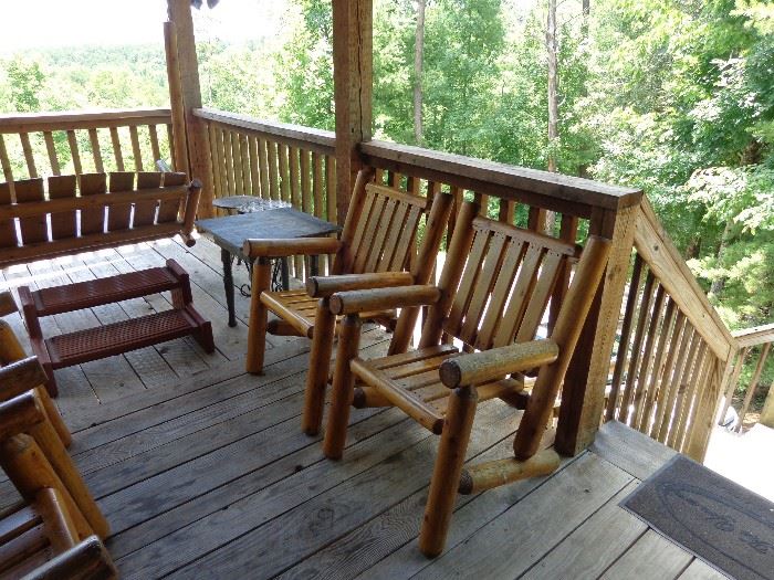 4 Log Patio/ Deck Chairs