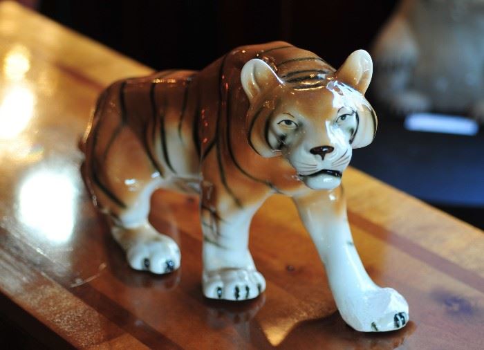 Handmade Porcelain Tiger.