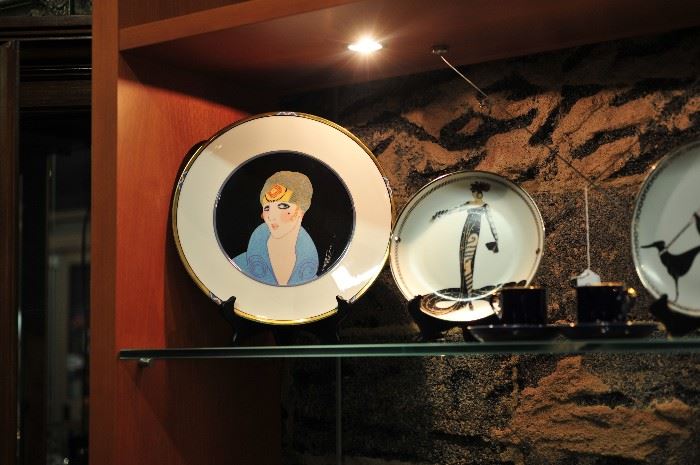 Art Deco Erte Plates.