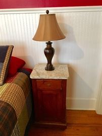 Marble Top Stand - Lamp