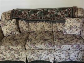 A floral couch