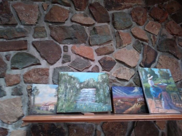 Small paintings.