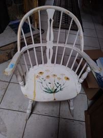Painted chair.