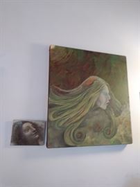 Large and small painting.