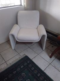 White chair.