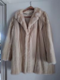Fur coat.