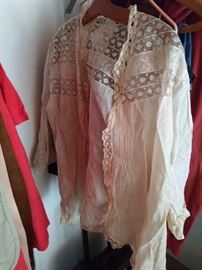 Vintage lace clothing.