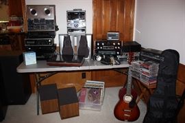 Lots of electronics, speakers, etc...