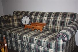 Nice newer plaid sofa
