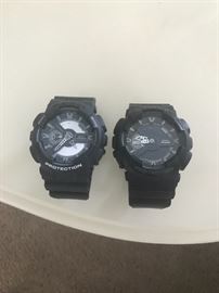 2 G shock watched. Like new.