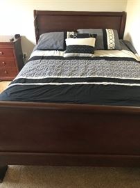 Stanley queen bed and nightstand 