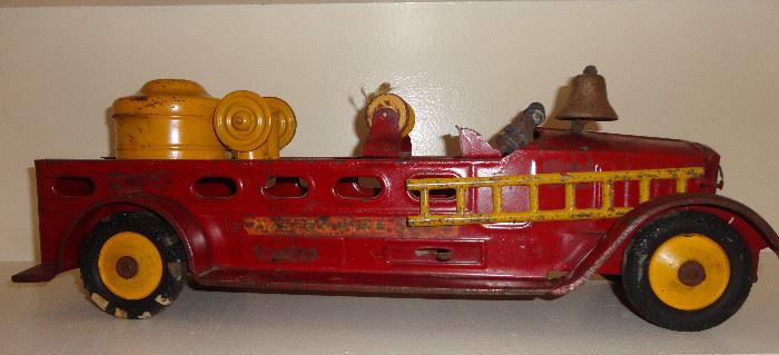 Large old toy fire engine from the 1930's