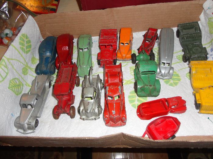 Assorted toy cars - various makes