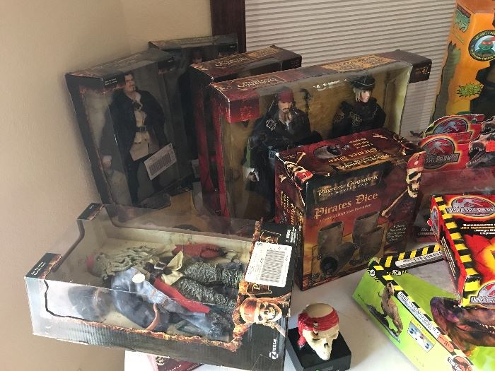Pirates of the CARRIBEAN figures, new in the box