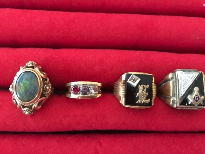14k gold Rings & 14k gold Masonic rings
