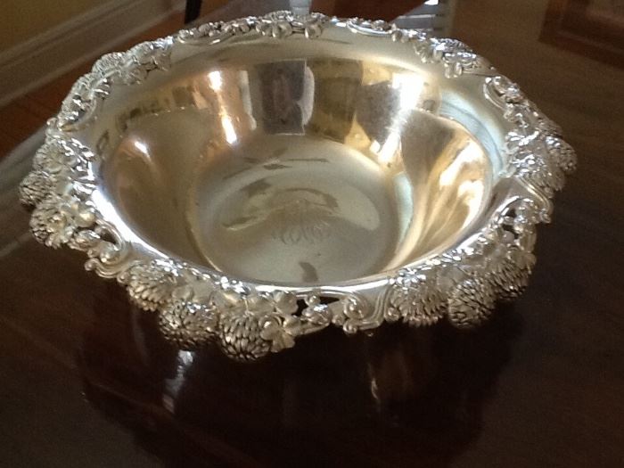 Large Tiffany & Co. Serving bowl.  From the Gregg family, New York