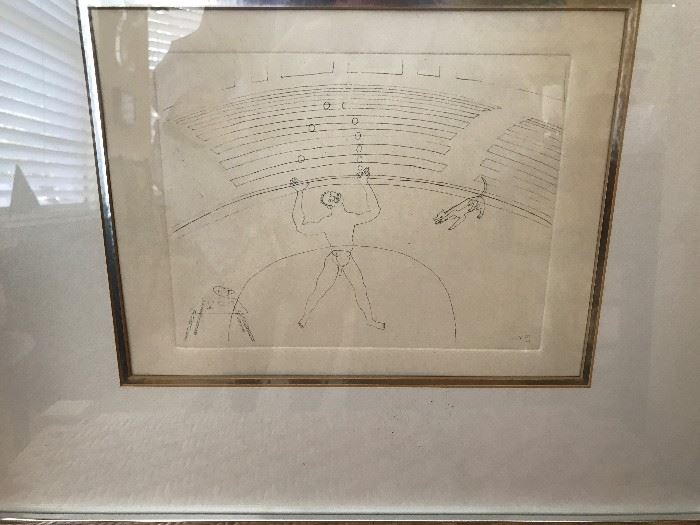 Calder, signed, number and certified etching