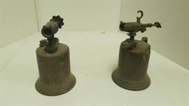 Pair of vintage blow torches