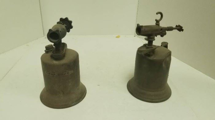 Pair of vintage blow torches