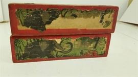 Pair of old wood boxes