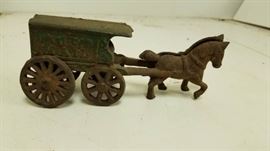 Cast Iron Horse and Buggy
